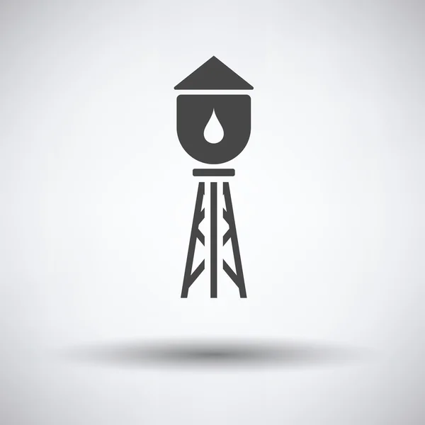 Torre dell'acqua icona piatta — Vettoriale Stock