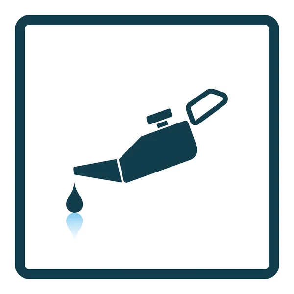 Bote de aceite icono plano — Vector de stock
