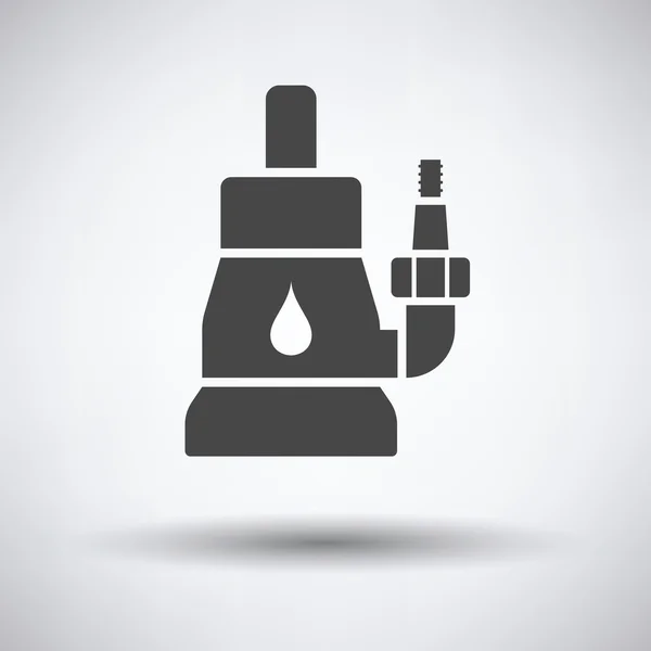 Submersible water pomp platte pictogram — Stockvector