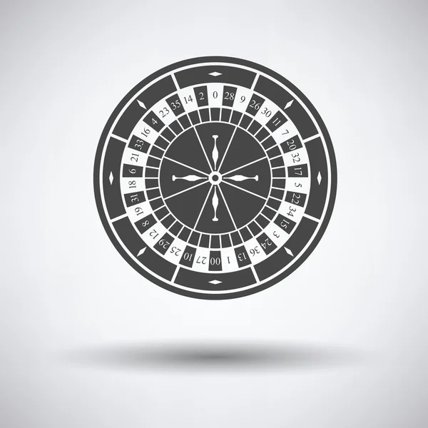 Roulette wheel icon — Stock Vector