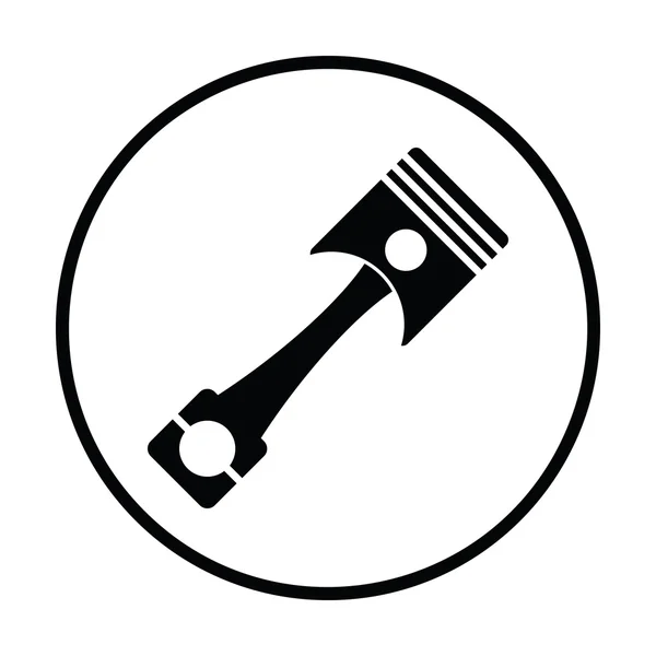 Auto motor zuiger pictogram — Stockvector