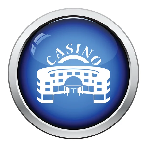 Ícone de construção do casino — Vetor de Stock