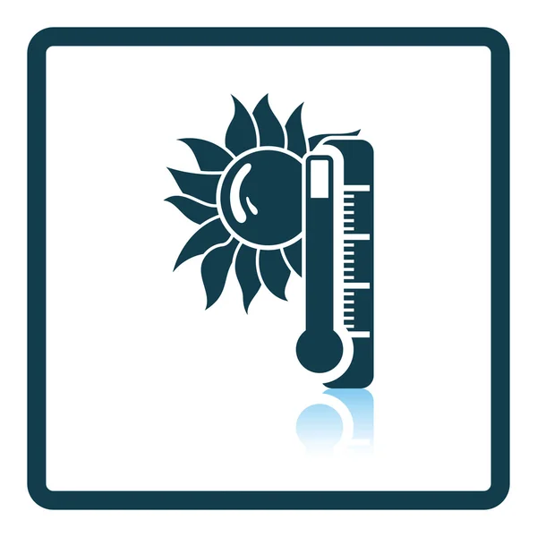 Icono de calor de verano — Vector de stock
