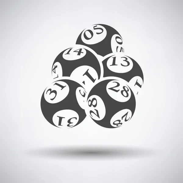 Lotto bolas icono — Vector de stock