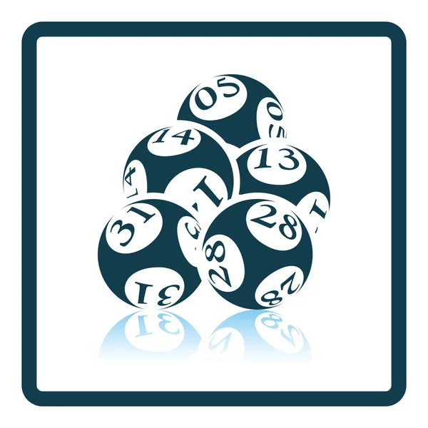 Lotto bolas icono — Vector de stock