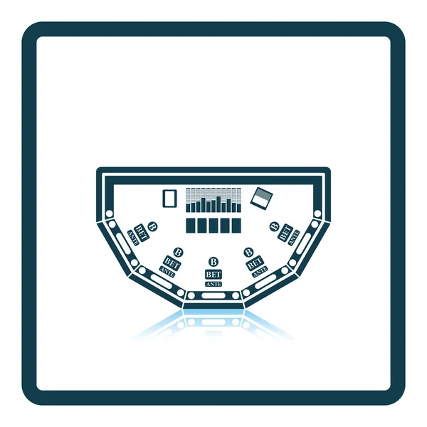 Icono de mesa de poker — Archivo Imágenes Vectoriales