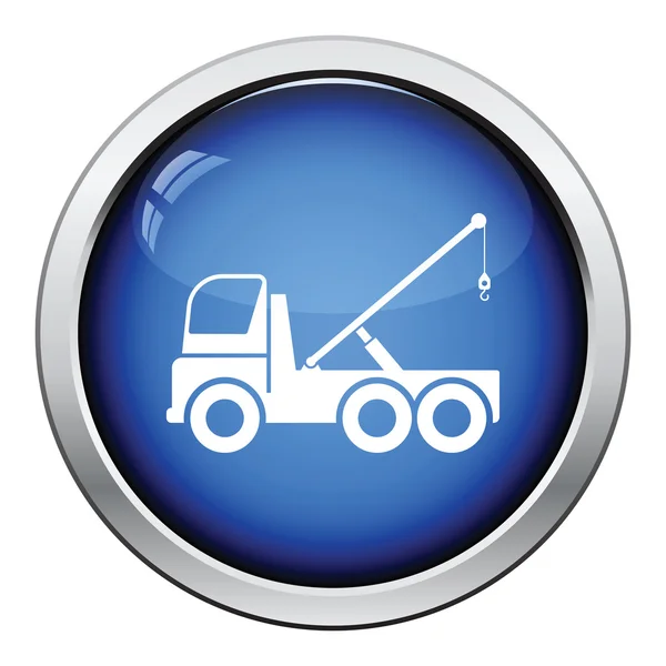 Auto trekkende vrachtwagen pictogram — Stockvector