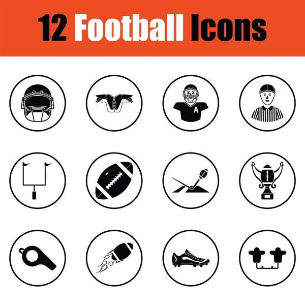 Icono del fútbol americano — Archivo Imágenes Vectoriales