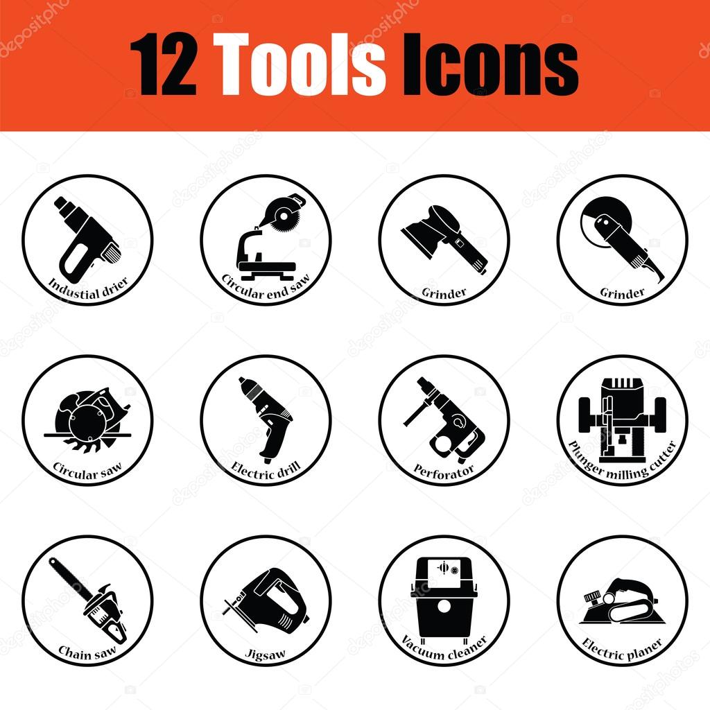 Tools icon set