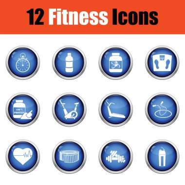 fitness simgesi seti. 