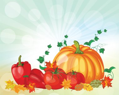 Şükran Günü tebrik kartı.