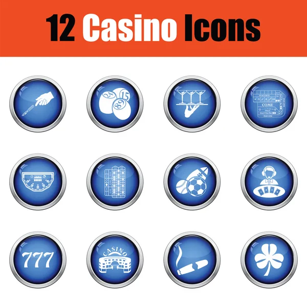 Casino icon set. Royalty Free Stock Vectors