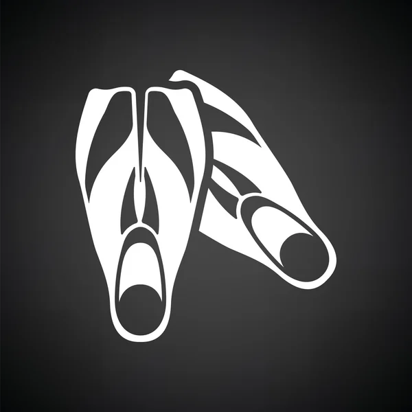 Ikonen för simning simfötter — Stock vektor