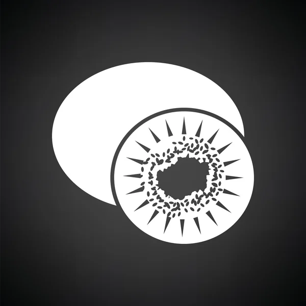 Icono iwi blanco y negro — Vector de stock