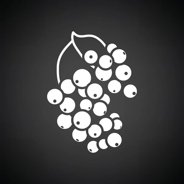 Svarta vinbär ikon — Stock vektor