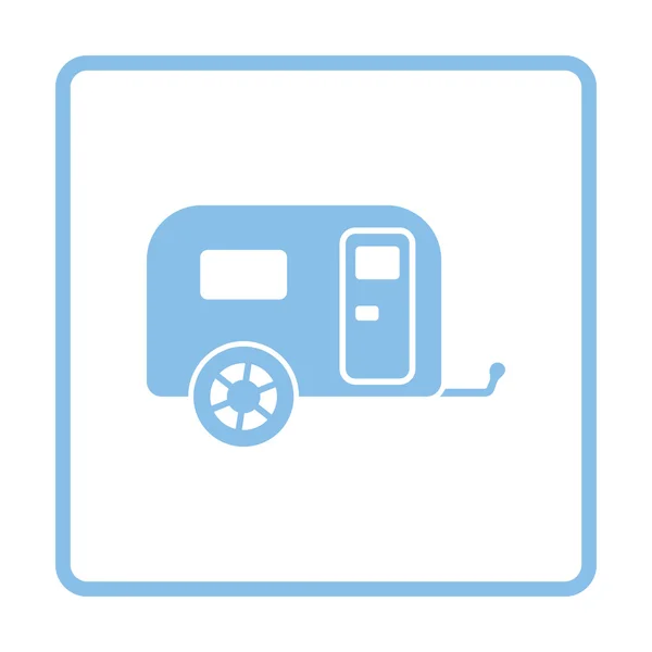 Camping family caravan car  icon — Stock Vector