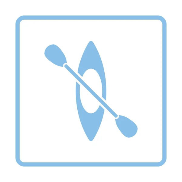 皮划艇和桨的图标 — 图库矢量图片