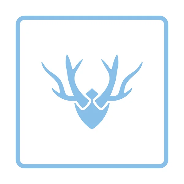 Deers horn ikonen — Stock vektor