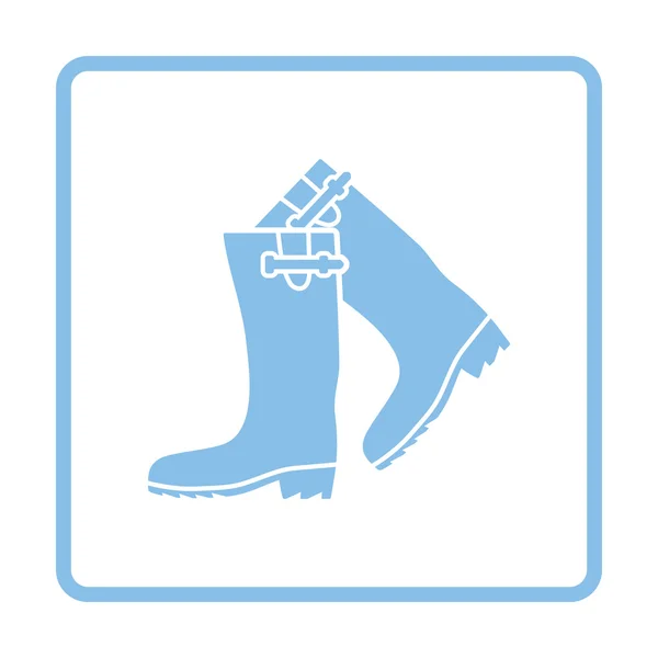 Icono de botas de goma Hunter — Archivo Imágenes Vectoriales
