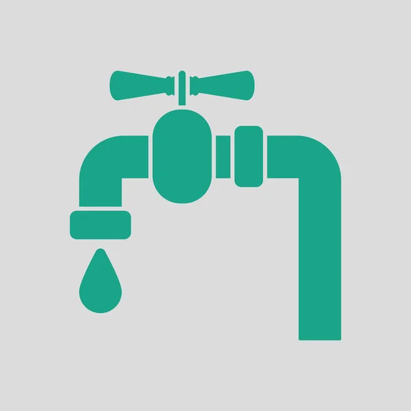 Pictogram voor Pipe met ventiel — Stockvector