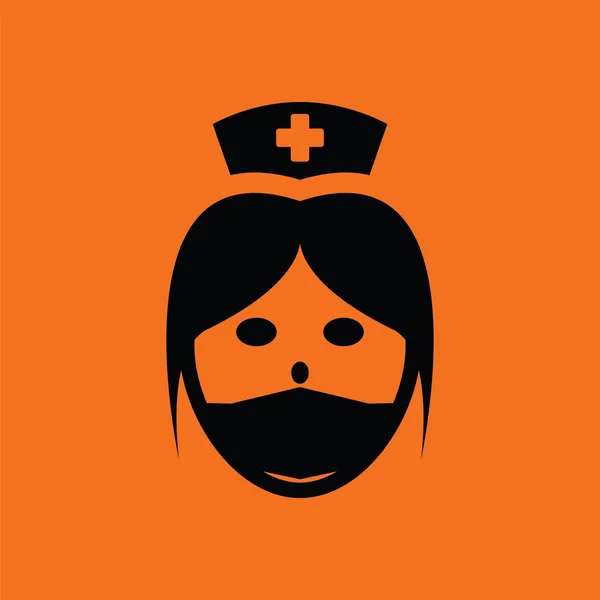 Εικονίδιο επικεφαλής νοσοκόμα — Διανυσματικό Αρχείο