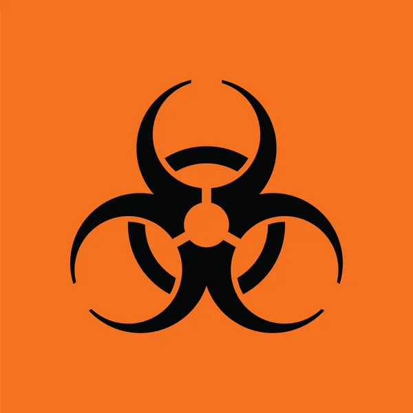 Ilustración del icono de riesgo biológico . — Vector de stock