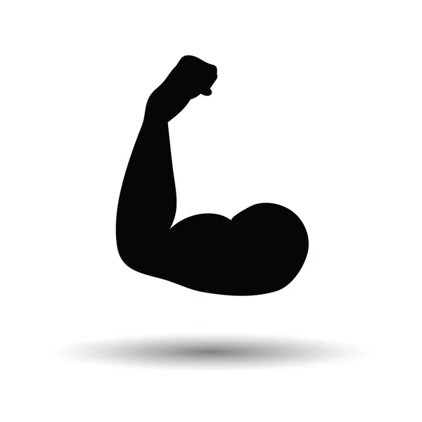 Icône biceps avec design d'ombre . — Image vectorielle