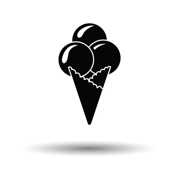 Ice - cream cone pictogram — Stockvector