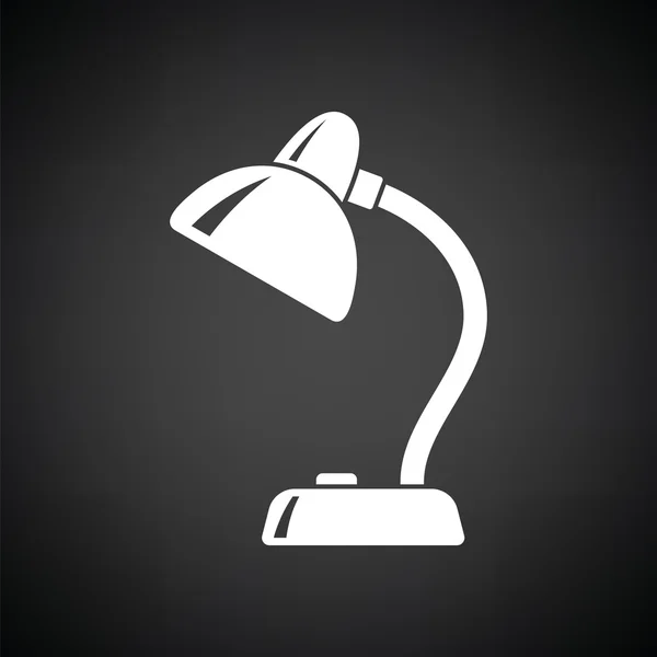 Ícone de lâmpada preto e branco —  Vetores de Stock
