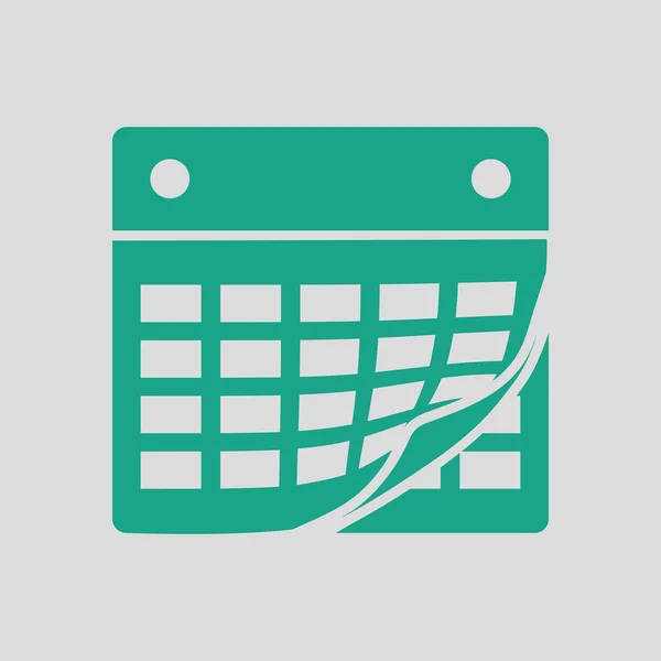 Ícone de calendário verde — Vetor de Stock