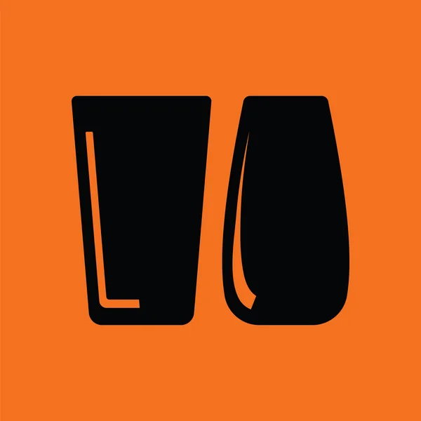 Icono de dos vasos — Vector de stock