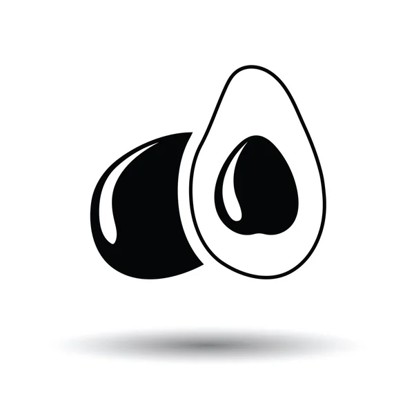 Піктограма Avocado з дизайном тіней — стоковий вектор