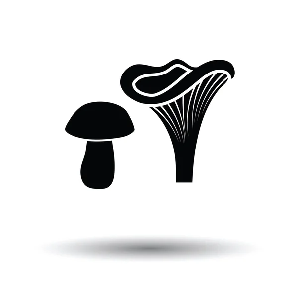 Mushrooms  icon with shadow design — Stock Vector