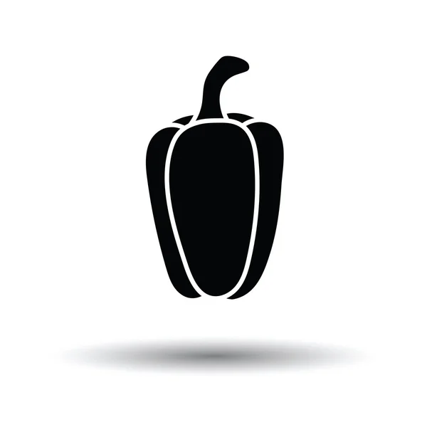Icono de pimienta con diseño de sombra . — Vector de stock