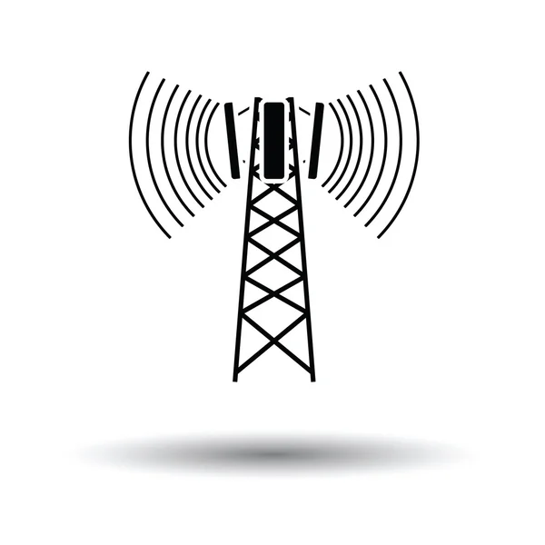 Icône antenne de radiodiffusion cellulaire — Image vectorielle