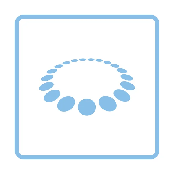 Beads icon. Blue frame design. — Stock Vector