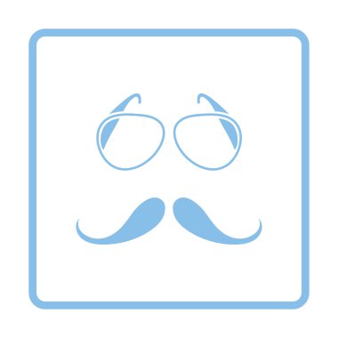 Gözlük ve bıyık simgesi