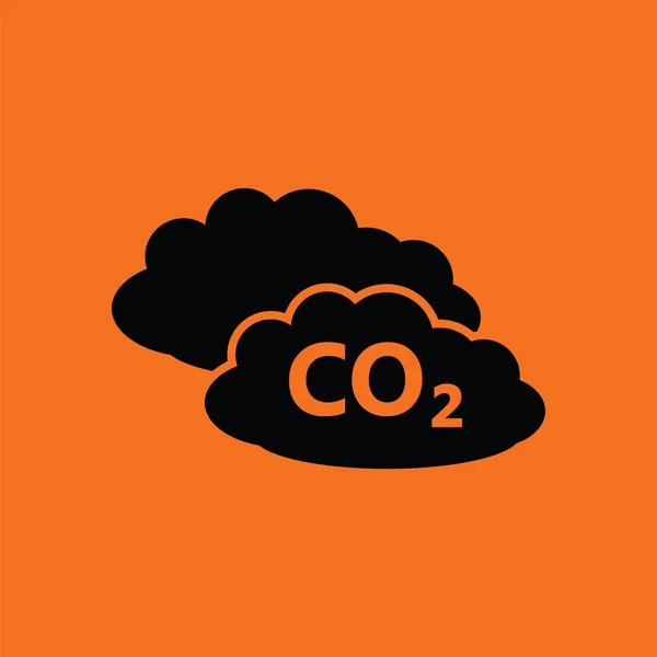 Icône Cloud CO 2 — Image vectorielle