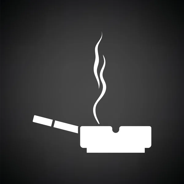 香烟在烟灰缸图标 — 图库矢量图片
