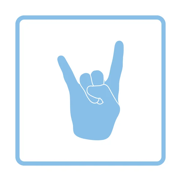 Rock icono de mano — Vector de stock