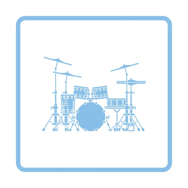 Ícone conjunto de tambor — Vetor de Stock
