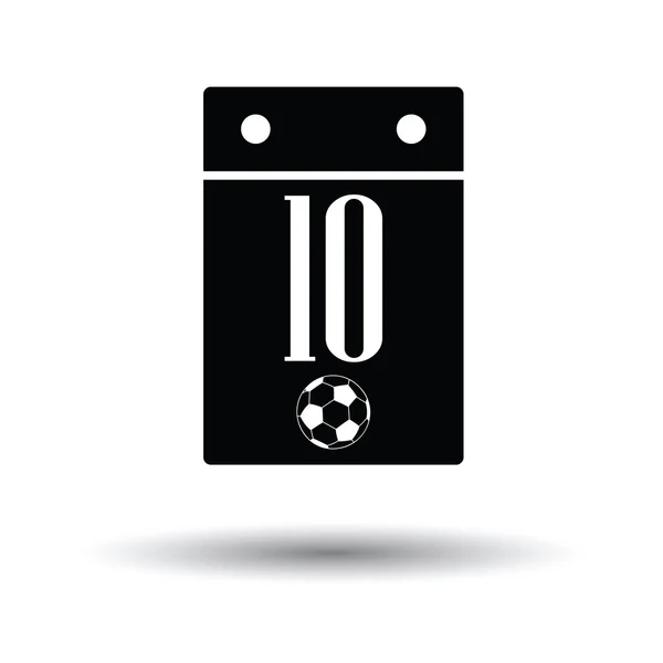 Icône calendrier football — Image vectorielle