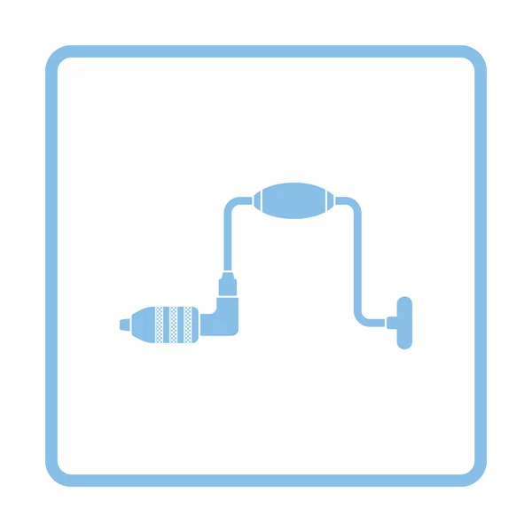 Schneckensymbol. blaues Rahmendesign. — Stockvektor