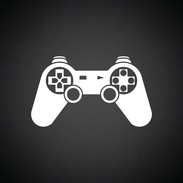 Icône de manette de jeu blanche — Image vectorielle