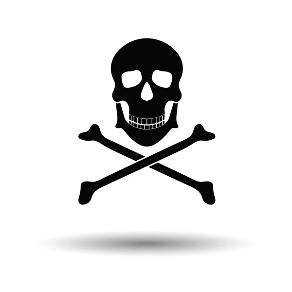 Icon of poison from skill and bones — Stock Vector