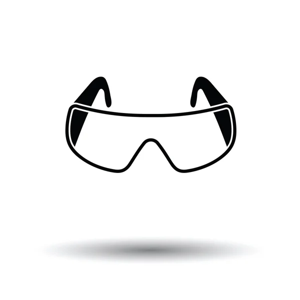 Icon of chemistry protective eyewear — Stock Vector