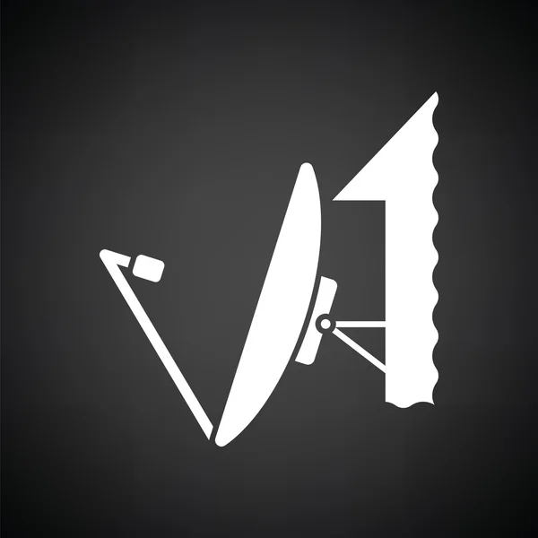 Icono de antena de satélite — Vector de stock