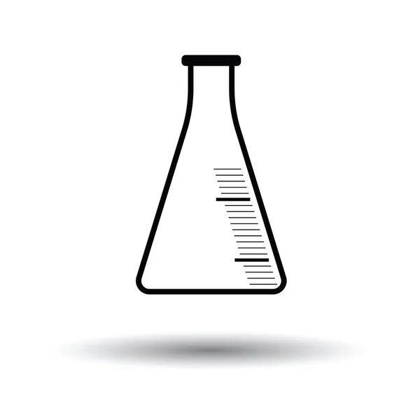 Ícone do frasco de cone de química — Vetor de Stock