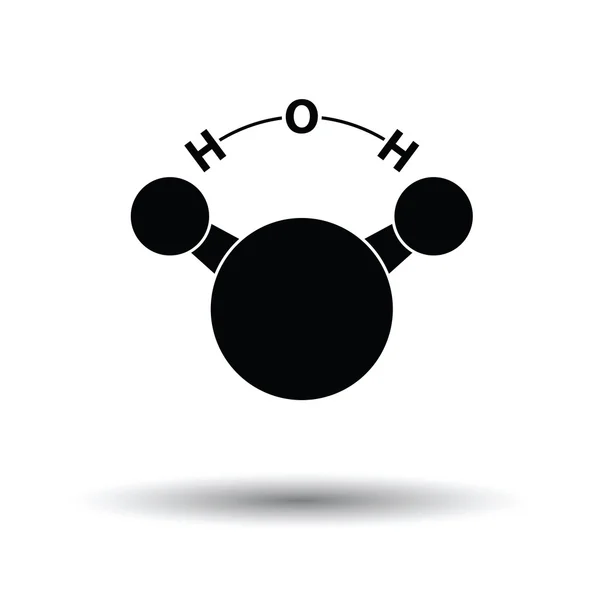 Icoon van chemische molecuul water — Stockvector