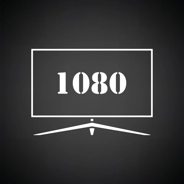 Wide tv ikona — Stockový vektor